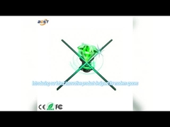 Interactieve Hologram Fan 3D LED Display Holographische Cover Blade Various Sizes Solutions