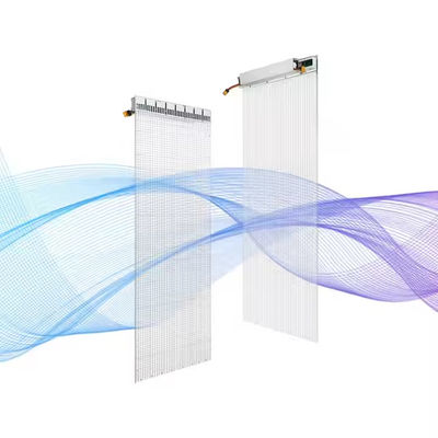 kwaliteit  Durable Glass Curtain Wall Transparent LED Screen IP43 Waterproof 5000nits Brightness 80% Light Transmittance Easy Installation fabriek