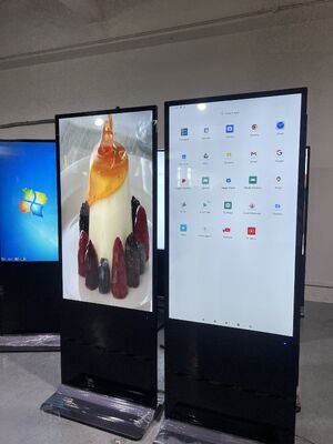 55 inch Android OS LCD Digital Signage met 350 Cd/m² helderheid voor binnen- en buitenreclamescherm