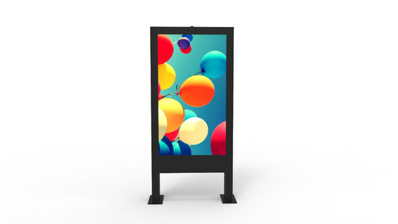 Outdoor Digital Totem LCD Signage Display met 2500 nits Helderheid, 178°/178° kijkhoek en Quad-core Cortex-A17 CPU