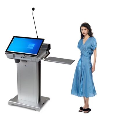 Opvouwbare Smart Lectern met Intel i5 6e generatie processor en meertalige ondersteuning voor multimedia presentaties