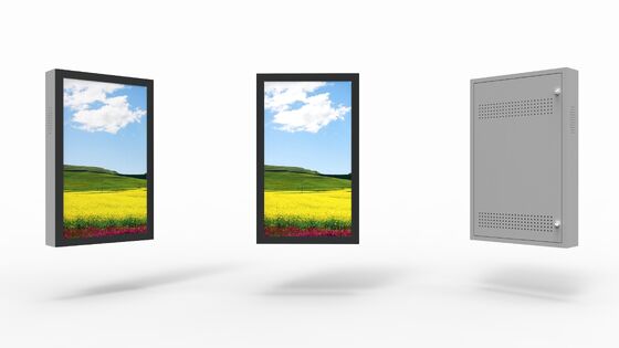 Wandmontage buitendigitaal reclame scherm met 2500Cd/m2 Helderheid, 178°/178° kijkhoek en 2 jaar garantie
