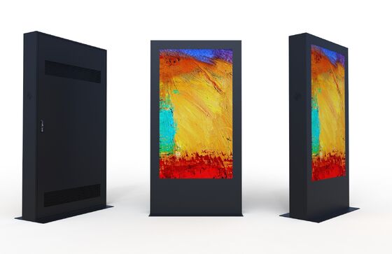 Hoge helderheid 2500Cd/m2 Waterdicht aanraakscherm Digitaal signage LED-display Buitenkiosk