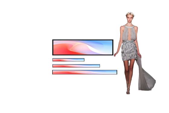 23.1 24 28 36 37 43 Inch Ultra Wide LCD Display Digitaal plank Digitaal signage scherm