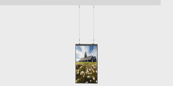 Hoge helderheid hangende winkel advertentie display, venster display schermen OEM ODM
