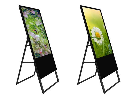HD Multi Touch Screen Floor Standing Digital Signage Advertising Display met 350Cd/m2 Helderheid voor winkels