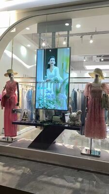 Hoge helderheid 55 inch LCD digitale signage display met quad-core Cortex-A17 CPU voor retail en selfservice