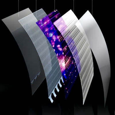 Flexibel LED-filmscherm buigbaar transparant scherm met IP65 waterdicht voor visuele oplossingen voor tentoonstellingen/billboards/de detailhandel