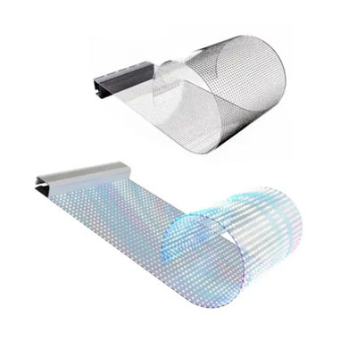 Flexibel LED-filmscherm buigbaar transparant scherm met IP65 waterdicht voor visuele oplossingen voor tentoonstellingen/billboards/de detailhandel