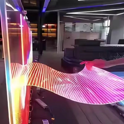 16 9 Aspect Ratio Ultra-dunne 3,9 mm transparante LED-film voor de installatie van glazen gordijnen