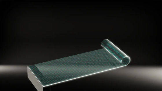 Ultra-dunne 3,9 mm ontwerp Hoog transparante LED film scherm 85% lichtdoorlaatbaarheid 5000 nits Helderheid