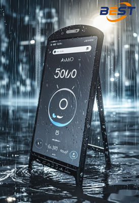 Outdoor P2.5 Draagbare LED-borden met 10H-batterij 4500Nits IP65 waterdicht voor commerciële reclame