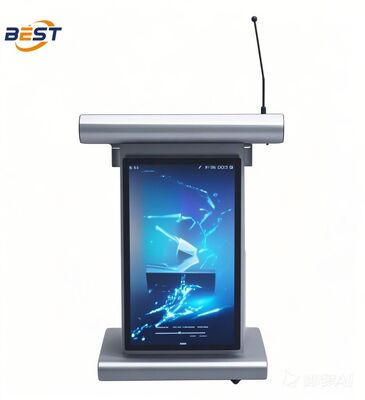 Smart Podium met 8K@60Hz Signal Transmission Dual HDMI 2.1 Interfaces en Mechanisch Veiligheids slot