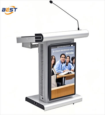 8 GB RAM Smartboard Podium met 350 Cd/m2 Helderheid en Multi Points Foil Touch voor klaslokaal