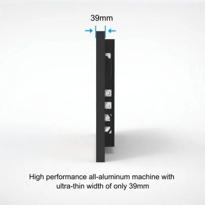 Buiten LCD Digitaal Signage Ultra dun weerbestendige reclame scherm met 30 mm dikte en IK10 gehard glas