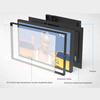 Buiten IP66 Waterdicht Digitaal Signaal 55 Inch 5000nit UHD Aluminium legering