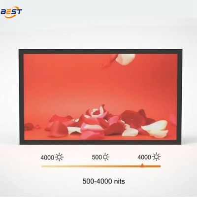 Hoge helderheid Commercieel LCD-scherm 4000nit Smart Light Sensor 178 graden kijkhoek
