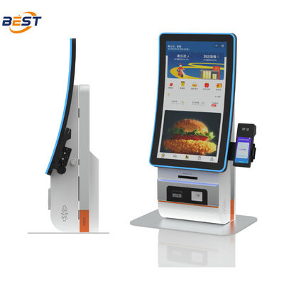Wandmontage zelfbediening bestelkiosk met 10-punts capacitieve touch en Android POS-systeem voor restaurants
