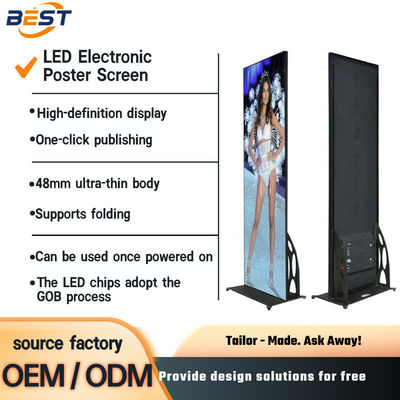 Indoor Poster LED Display Screens P1.25/P1.86/P2/P2.5 Full Color Verhuur OEM ODM-oplossingen