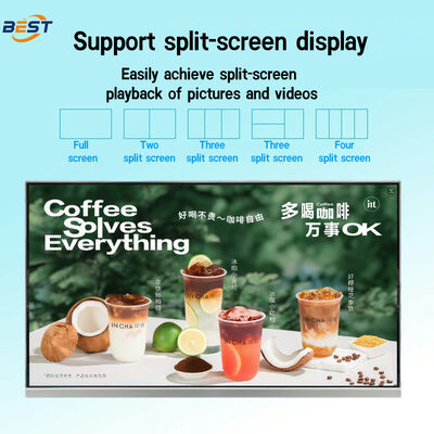 Commercieel digitaal menu-display met 23,8 inch/21,5 inch pixel pitch en aanpasbaar High-Definition-systeem