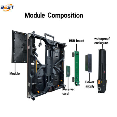 Mobiele interactieve LED verhuur display reclame signage cloud control tegeld video wall