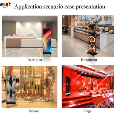 Opvouwbaar LED-posterscherm voor binnenshuis P2.5 3840x2160 1300cd/m²