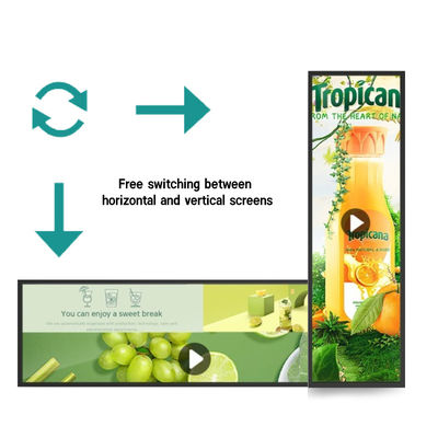 Indoor Advertising LCD Display 16.2 Inch animated Digital Signage