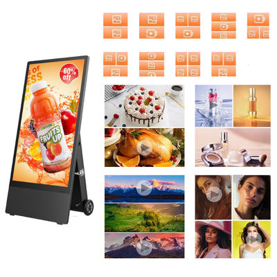 IP65 Waterproof Grade Portable Digital Signboard for Multi Languange Markets and Advertising