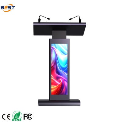 Multimedia podium met Multi Points Foil Touch, 560*1920 resolutie en ingebouwde 8Ω luidsprekers
