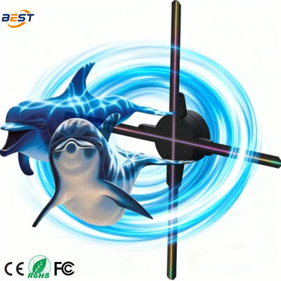 LED-hologramventilator met 768 LED-lampkralen 3740nit Helderheid en 176° kijkhoek voor binnentoepassingen