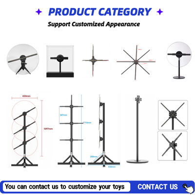 LED-hologramventilator met 768 LED-lampkralen 3740nit Helderheid en 176° kijkhoek voor binnentoepassingen
