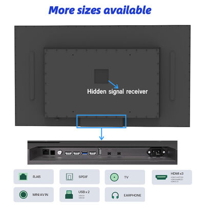 Outdoor TV Digital Signage Display IP55/IP66 Waterdicht voor alle weersomstandigheden Hoge helderheid 1500-3000cd/m2 Commercieel display
