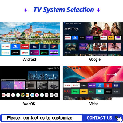 Waterdicht Buiten TV met Google TV 1500-3000nits Zonlicht leesbaar Scherm