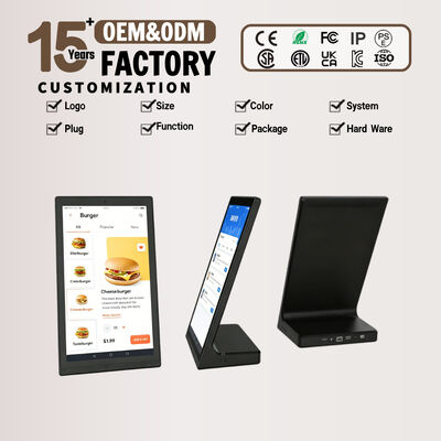 10.1′′ / 15.6′′ L-Shape Touch Screen Desktop Digitaal Signage. Android Kiosk met Loop Playback en WiFi afstandsbediening.