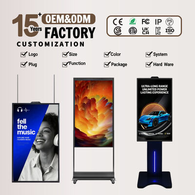 Commerciële en residentiële digitale signage venster display met 32 GB opslagcapaciteit Perfect voor dynamische visuele merchandising en inhoud