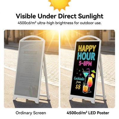 P2.5 LED-mobiel display voor buiten | 4500nit batterijgevoed bord met hoge helderheid