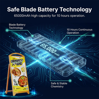 P2.5 LED-mobiel display voor buiten | 4500nit batterijgevoed bord met hoge helderheid
