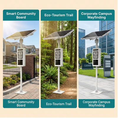 31,2 inch zonne-e-paper-display | Off-grid digitale signage voor buiten