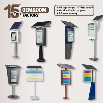 31,5 inch CMYKW e-paper display met IP65-bescherming voor bewegwijzering op zonne-energie buiten