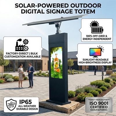 Digitale signage voor zonne-tracking | Automatische zon-tracking | IP65 | Off-grid