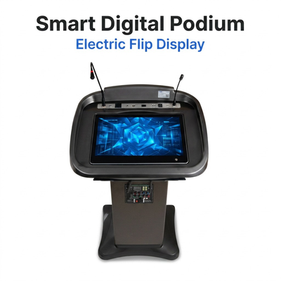 Onderwijs Podium 21,5 inch Interactief Touch Screen Split Screen Software Geïntegreerde Multimedia Klaslokaal Lectern