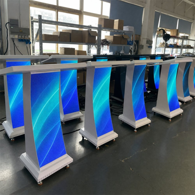 GOB LED-lessenaardisplay P1.8 IP43 gebogen flexibel paneel 3840 Hz Plug Play voor persconferentie collegezaal