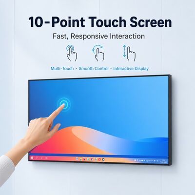 43 49 55 65 75 inch lichtbakscherm voor wandmontage 4K Android reclamedisplay 2000 nits
