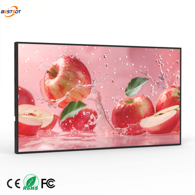 43 49 55 65 75 inch lichtbakscherm voor wandmontage 4K Android reclamedisplay 2000 nits