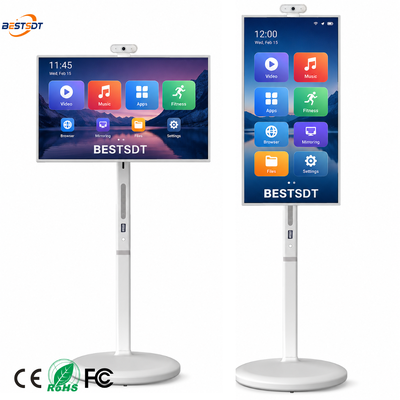32 Inch Android 13 Batterij-aangedreven Mobiel Smart Screen Touch Digitale Signage 4K IPS 8GB 128GB