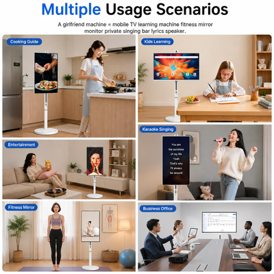 32 Inch Android 13 Batterij-aangedreven Mobiel Smart Screen Touch Digitale Signage 4K IPS 8GB 128GB