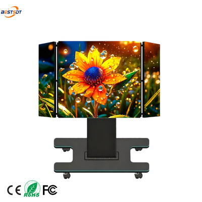 135 inch COB Folding Lifting All-in-One LED Display 180 graden Fold 700mm Lift P1.56