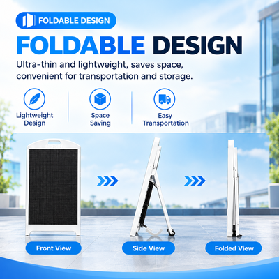 Smart Control LED Poster Display App U Disk Cloud WiFi luidspreker Buiten IP65 Digitaal Teken