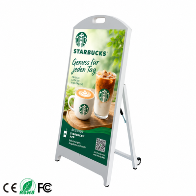 4500nits Hoge helderheid Outdoor LED Poster Display IP65 Zonlicht leesbaar digitaal bord